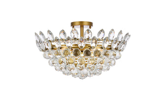 Emilia 20 inch flush mount in brass