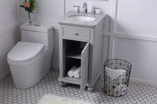 19 in. Single Bathroom Vanity set in light grey