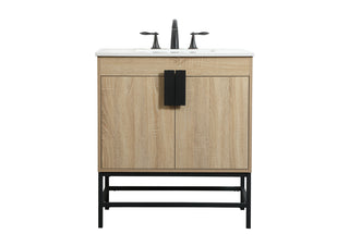 30 inch Single bathroom vanity in mango wood