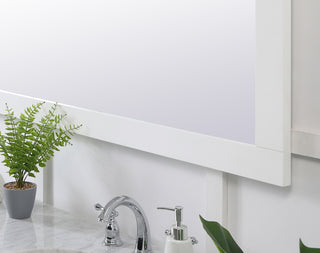 Aqua rectangle vanity mirror 72 inch in White