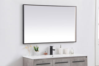 Pier 30x48 inch LED mirror with adjustable color temperature 3000K/4200K/6400K in black