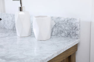 48 inch Single bathroom vanity in driftwood with backsplash