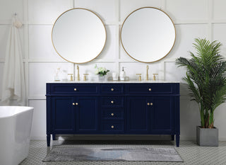 72 inch double bathroom vanity in blue