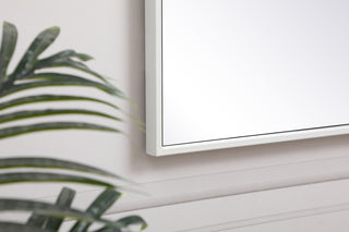 Metal frame rectangle mirror 20 inch x 36 inch in White