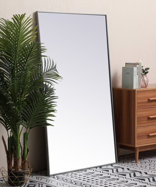 Metal frame rectangle mirror 36 inch x 60 inch in Grey