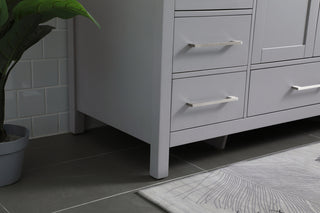 54 Inch SIngle Bathroom Vanity In Grey