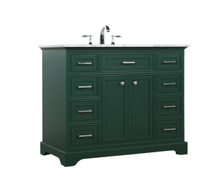 42 inch Single bathroom vanity in green