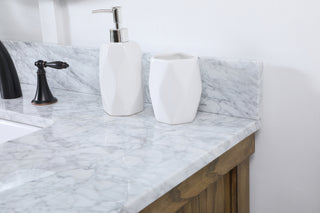 42 inch Single bathroom vanity in driftwood with backsplash
