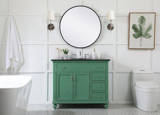 42 inch Single bathroom vanity in vintage mint