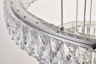 Monroe Integrated LED chip light Chrome Chandelier Clear Royal Cut Crystal