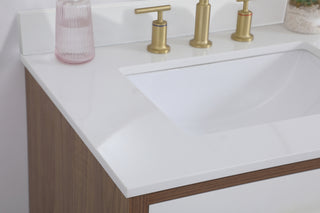 30 inch bathroom Vanity in White with Backsplash