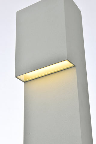 Raine Integrated LED wall sconce in silver