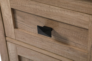 18 Inch Wide Bathroom Storage Freedstanding Cabinet In Natural Oak
