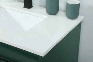 30 inch Single bathroom vanity in green