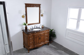 48 in. Single Bathroom Vanity set in teak