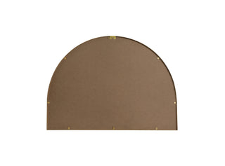 Metal Frame Arch Mirror 33x24 Inch in Brass