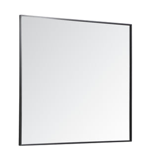 Metal frame rectangle mirror 36 inch in Black