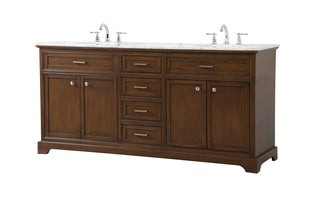 72 inch double bathroom vanity in teak