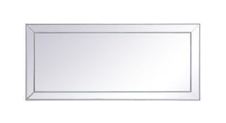 Iris beaded mirror 72 x 32 inch in antique silver