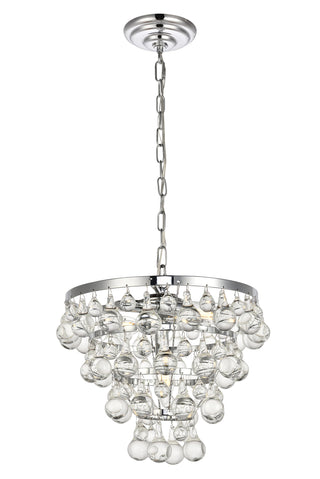 Kora Collection Pendant D13 H10.9 Lt:3 Chrome Finish