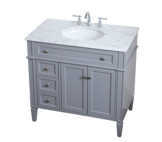 36 inch Single bathroom vanity in Grey