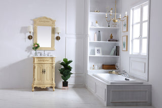 24 in. Single Bathroom Vanity set in light antique beige