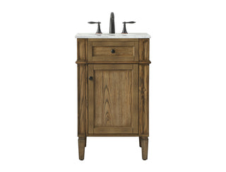 21 inch Single bathroom vanity in driftwood