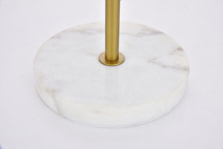 Eclipse 2 Lights Brass Table Lamp With Frosted White Glass