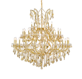 Maria Theresa 41 light Gold Chandelier Golden Teak (Smoky) Royal Cut Crystal