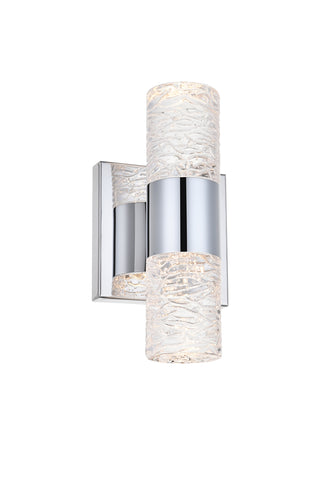 Vega 2 light Chrome LED Wall Sconce