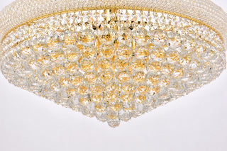 Primo 32 light Gold Chandelier Clear Royal Cut Crystal