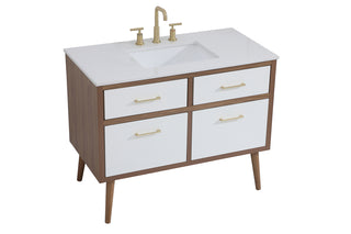 42 inch bathroom vanity in White