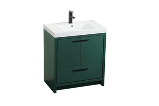 30 inch Single bathroom vanity in Green