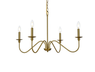 Rohan 30 inch chandelier in Satin Gold