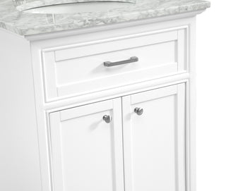 24 In. Single Bathroom Vanity Set In White