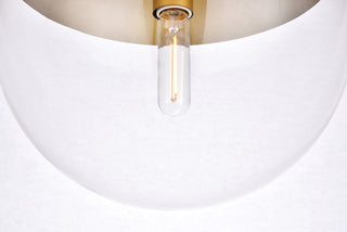 Eclipse 1 Light Brass Pendant With Clear Glass