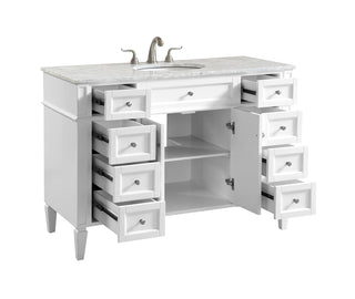 48 In. Single Bathroom Vanity Set In White