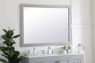 Aqua rectangle vanity mirror 48 inch in Grey