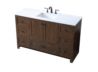 54 Inch SIngle Bathroom Vanity In Expresso