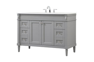 48 inch Single bathroom vanity in grey