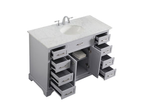 48 In. Single Bathroom Vanity Set In Light Grey