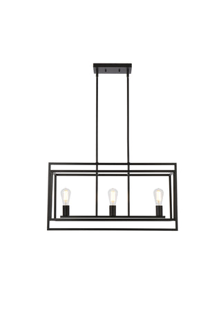 Voir 3 lights pendant in black