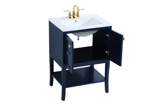 24 inch bathroom vanity in Blue