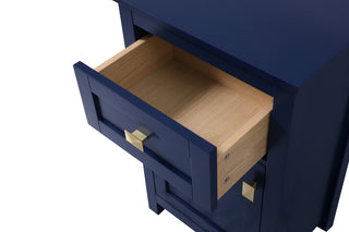 18 Inch Wide Bathroom Storage Freedstanding Cabinet In Blue