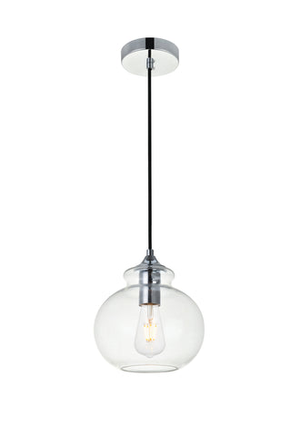 Destry 1 Light Chrome Pendant With Clear Glass