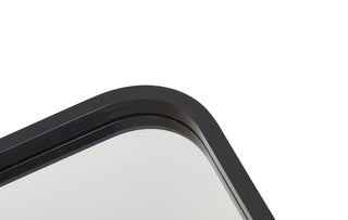 Soft corner pivot mirror 24x32 inch in black