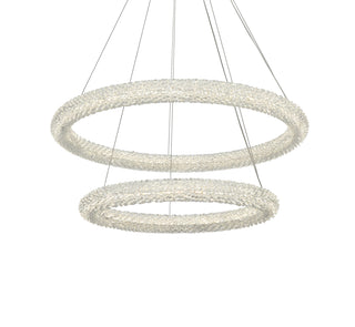 Bowen 32 inch Adjustable LED Chandelier in Satin Gold