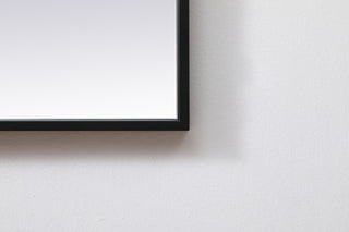 Metal Frame Square Mirror 48 inch in Black