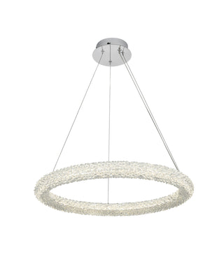 Bowen 26 inch Adjustable LED Chandelier in Chrome