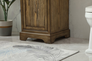 19 inch Single bathroom vanity in driftwood